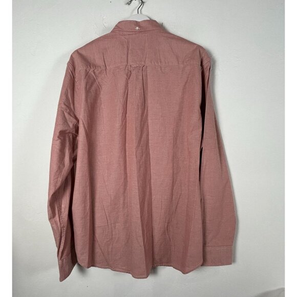 Lucky Brand Mens XXL Classic Fit Pink Button-Down Shirt Saturday Stretch New $59 - Picture 2 of 9